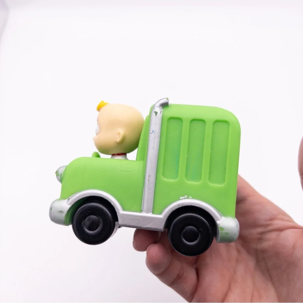 Cocomelon JJ + Yoyo Mini Vechile Lot Of 3 School Bus Ice Cream Truck Recycling - Picture 14 of 16